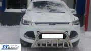 Кенгурятник WT002 (нерж.) для Ford Kuga/Escape 2013-2019 рр - 2