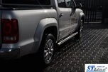 Бічні труби (2 шт., нерж) 70мм для Volkswagen Amarok 2010-2022 рр - 2