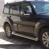 Бічні труби під рідний (2 шт., нерж.) для Mitsubishi Pajero Wagon III - 2