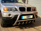 Кенгурятник WT003 (нерж.) 50мм для BMW X5 E-53 1999-2006 рр - 2