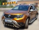 Кенгурятник без напису WT003 (нерж.) для Dacia Duster 2018-2024 рр - 4