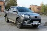 Передній захист F3-34 (нерж.) для Toyota Hilux 2015- рр - 2