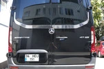 Кромка заднього скла V-2 Carmos (2 шт, нерж) для Mercedes Sprinter W907/W910 2018- рр - 1