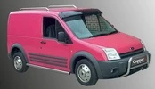 Козирьок на лобове скло (чорний глянець, 5мм) для Ford Connect 2006-2009 рр - 1