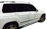 Бокові пороги Allmond Grey (2 шт, алюміній) для Mercedes GLK сlass X204 - 1
