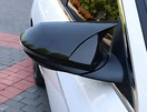 Накладки на дзеркала із вирізом під поворот BMW-style (2 шт) для Hyundai I-30 2012-2017 рр - 1