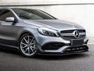 Передня лип накладка (чорна) для Mercedes A-сlass W176 2012-2018 рр - 1