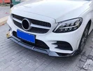 Передня лип накладка V2 1234 Upgrade (чорна, 2018-2021) для Mercedes C-сlass W205 рр - 2