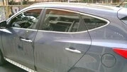 Повна окантовка стекол (10 шт, нерж.) для Hyundai IX-35 2010-2015 рр - 2