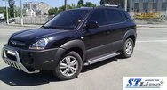 Кенгурятник WT002 (нерж.) для Hyundai Tucson JM 2004- рр - 3