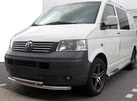 Нижня подвійна губа ST014 (нерж) 60 на 60мм для Volkswagen T5 Transporter 2003-2010 рр - 1