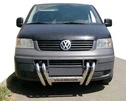 Кенгурятник ST006-04 ніздрі (нерж) для Volkswagen T5 Transporter 2003-2010 рр - 1