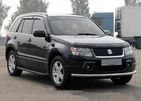 Бокові пороги Allmond Black (2 шт., алюміній) для Suzuki Grand Vitara 2005-2017 рр - 1