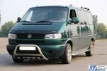 Кенгурятник WT003 60мм (нерж) 60мм, без напису для Volkswagen T4 Caravelle/Multivan - 8