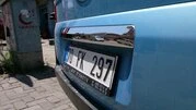 Накладка над номером (нерж) Carmos - Турецька сталь для Peugeot Bipper - 4