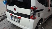 Накладка на стопи з вигином (2 шт, пласт) для Fiat Fiorino/Qubo - 3