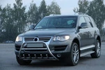 Кенгурятник WT003 Special (нерж) для Volkswagen Touareg 2002-2010 рр - 3