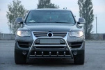 Кенгурятник WT003 Special (нерж) для Volkswagen Touareg 2002-2010 рр - 4