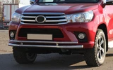 Передній захист ST018 (нерж) для Toyota Hilux 2015- рр - 8
