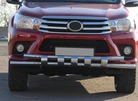 Передній захист ST015 (нерж) для Toyota Hilux 2015- рр - 3