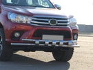 Передній захист ST015 (нерж) для Toyota Hilux 2015- рр - 2