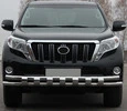 Передній захист ST016-2 (нерж) для Toyota Land Cruiser Prado 150 - 1