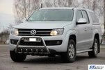 Кенгурятник WT003 (нерж) для Volkswagen Amarok 2010-2022 рр - 2
