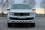 Передній захист ST015 (нерж) для Volkswagen Amarok 2010-2022 рр - 2