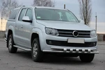 Передній захист ST015 (нерж) для Volkswagen Amarok 2010-2022 рр - 3