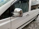 Накладки на дзеркала Vito 2004-2010 (2 шт) OmsaLine - Італійська нержавійка для Mercedes Vito W639 рр - 2