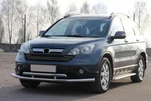 Передній захист ST018 (нерж.) для Honda CRV 2007-2011 рр - 2
