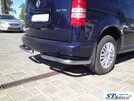 Задні куточки AK003 (2 шт., нерж) для Volkswagen Caddy 2004-2010 рр - 5
