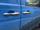 Накладки на ручки (нерж) 4 штуки, OmsaLine - Італійська нержавійка для Mercedes Vito W639 2004-2014 рр - 4