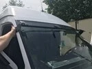 Козирьок на лобове скло (чорний глянець, 5мм) для Mercedes Sprinter W901/902/903/904/905 1995-2006 рр - 11