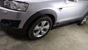 Бокові пороги Bosphorus Grey (2 шт., алюміній) 2006-2015 для Chevrolet Captiva рр - 2