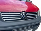 Накладки на решітку (8 смужок, нерж) Carmos - Турецька сталь для Volkswagen T5 Transporter 2003-2010 рр - 1