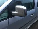 Накладки на дзеркала хром (2 шт) Хромований пластик для Volkswagen Caddy 2010-2015 рр - 5