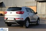Задня дуга AK007 (нерж.) для Kia Sportage 2010-2015 рр - 2