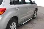 Бокові пороги Line (2 шт., алюміній) для Mitsubishi ASX 2010-2023 рр - 1