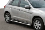 Бічні труби BB002 (2 шт., нерж.) для Mitsubishi ASX 2010-2023 рр - 1