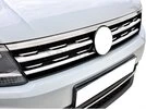 Накладки на кант решітку і фари 2016-2020 (3 шт, нерж) для Volkswagen Tiguan рр - 1