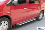 Бокові пороги Line (2 шт., алюм.) для Mercedes Vito W638 1996-2003 рр - 3