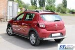 Задня дуга AK002 (нерж) для Dacia Sandero 2013-2020 рр - 3