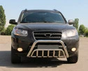 Кенгурятник WT002 (нерж.) для Hyundai Santa Fe 2 2006-2012 рр - 1