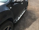 Бокові пороги Sunrise (2 шт., Алюміній) для Dacia Duster 2008-2018 рр - 1