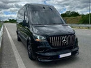 Накладка на передній бампер V3 (під фарбування) для Mercedes Sprinter W907/W910 2018- рр - 7