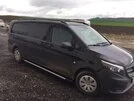 Рейлінги чорні ELITE (пласт. ніжки) Коротка база (SHORT) для Mercedes Vito / V-class W447 2014- рр - 5