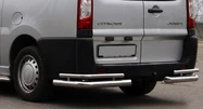 Задні кути AK-003-Double (2 шт., нерж.) для Peugeot Expert 2007-2016 рр - 1