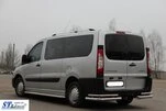 Задні кути AK-003-Double (2 шт., нерж.) для Peugeot Expert 2007-2016 рр - 2