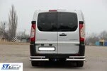 Задні кути AK-003-Double (2 шт., нерж.) для Peugeot Expert 2007-2016 рр - 3